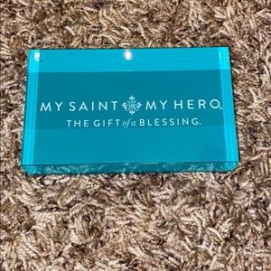 My Saint My Hero glass display Logo store RARE
